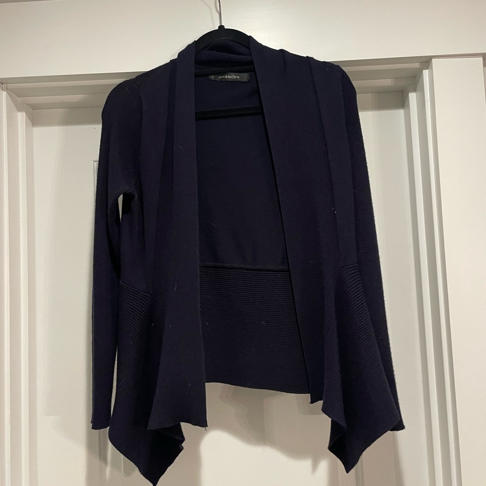 89th and Madison navy blue cardigan